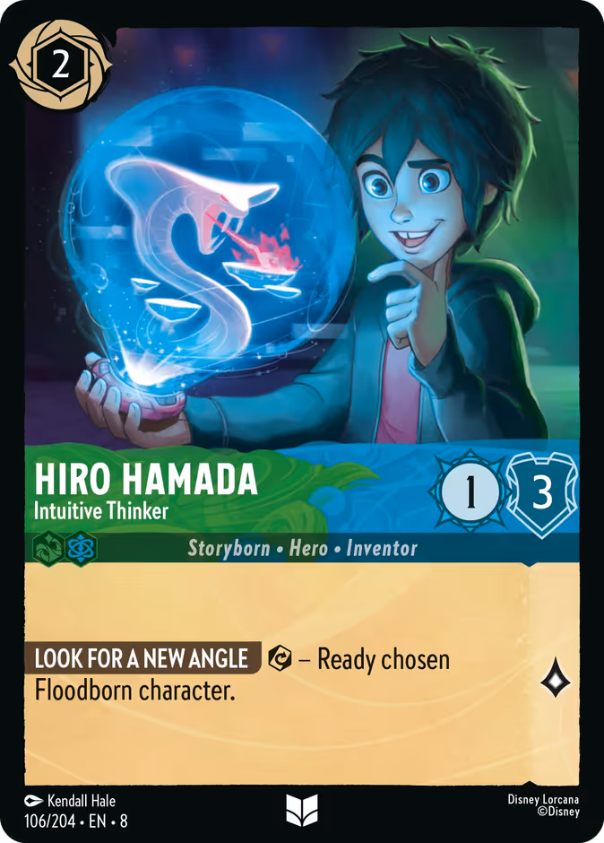 Hiro Hamada - Intuitive Thinker 8-106 Lorcana card