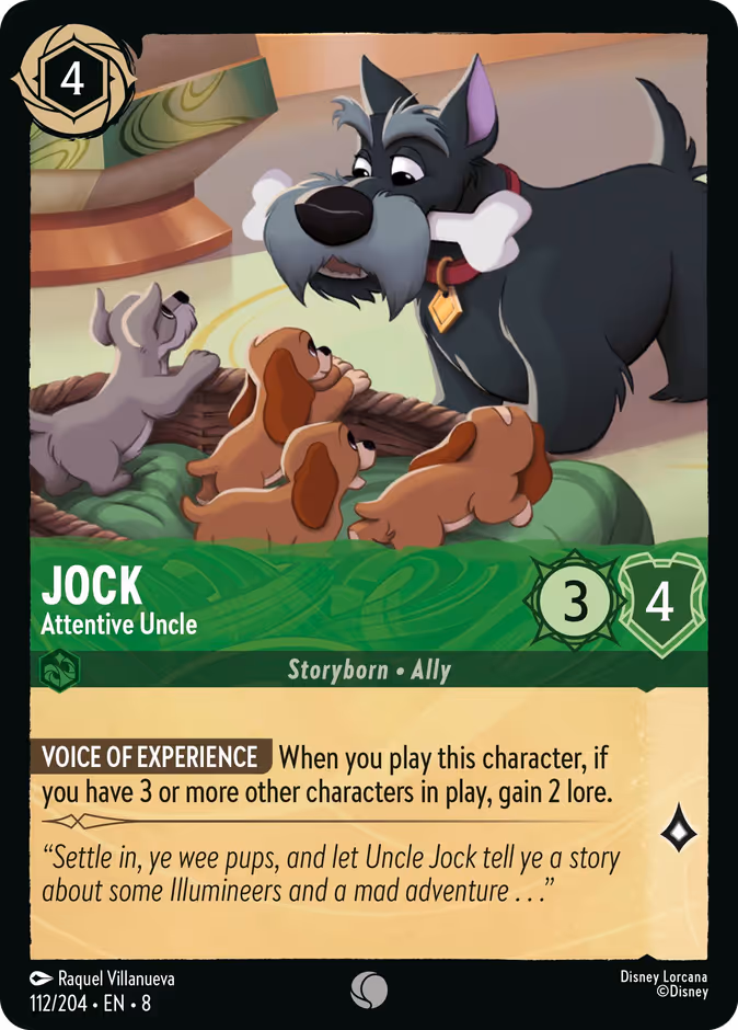 Jock - Attentive Uncle 8-112 Lorcana card