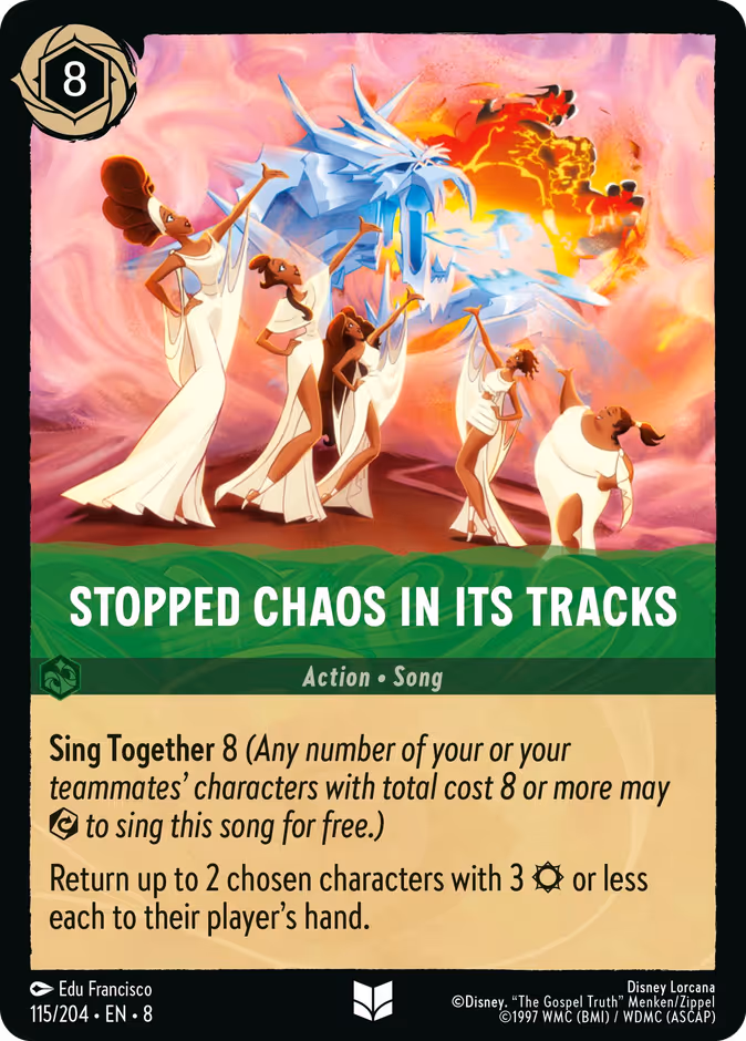 Stopped Chaos in Its Tracks 8-115 Lorcana card