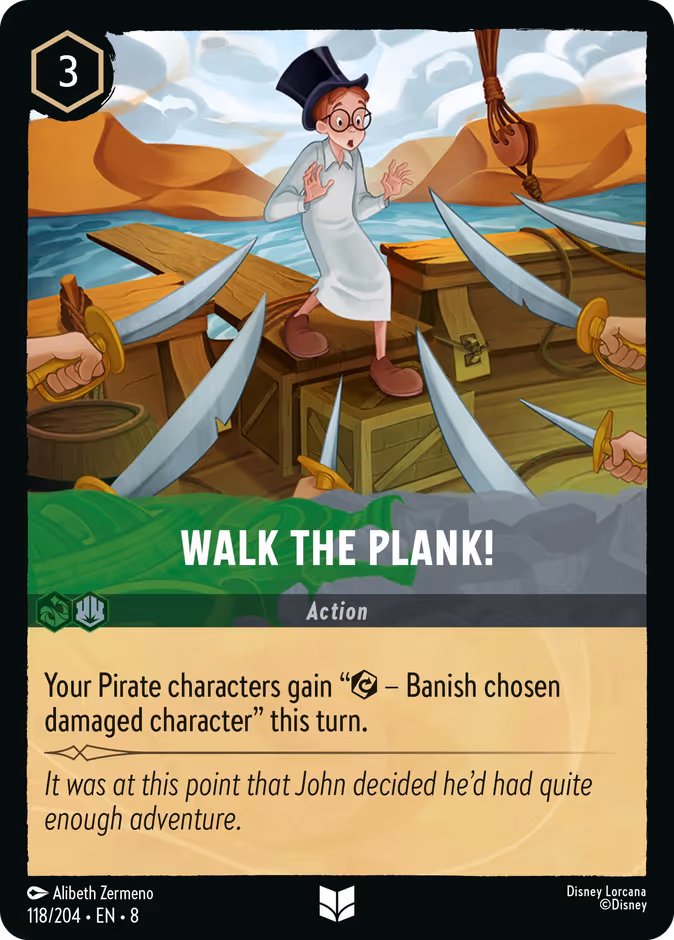 Walk the Plank! 8-118 Lorcana card