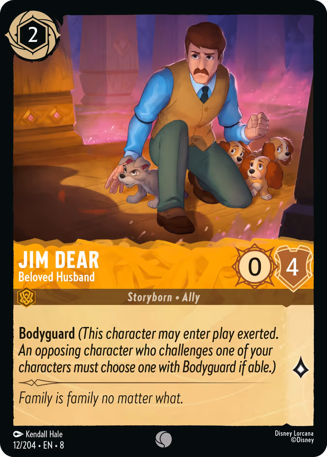 Jim Dear - Beloved Husband 8-12 Lorcana card