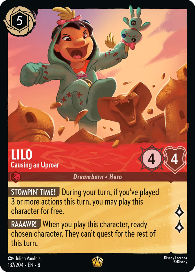 Lilo - Causing an Uproar 8-137 Lorcana card
