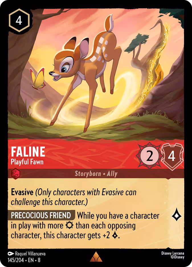 Faline - Playful Fawn 8-145 Lorcana card