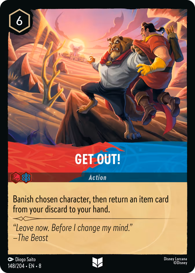 Get Out! 8-148 Lorcana card