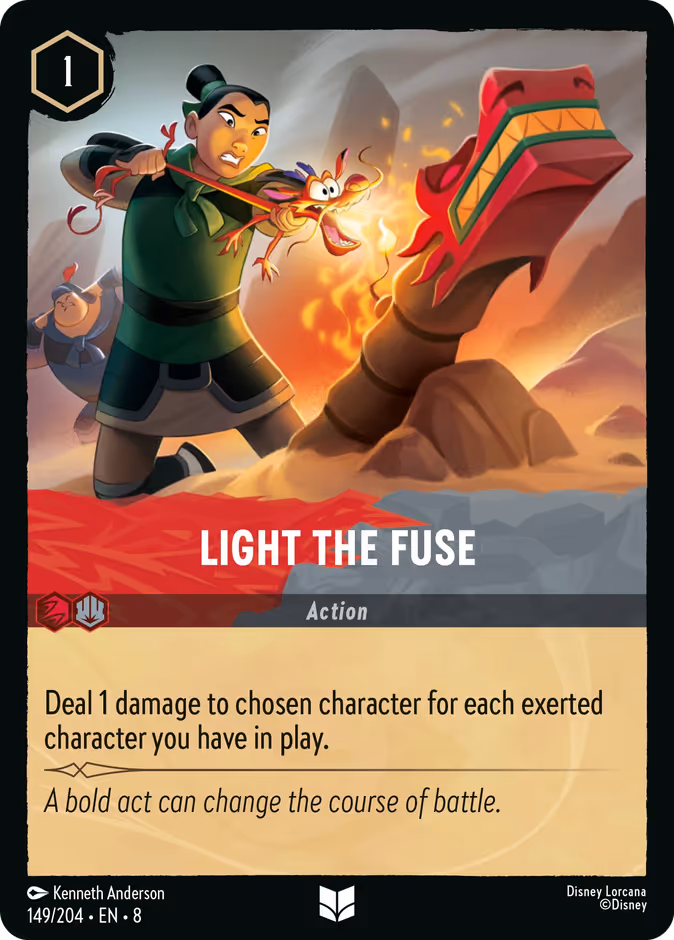Light the Fuse 8-149 Lorcana card