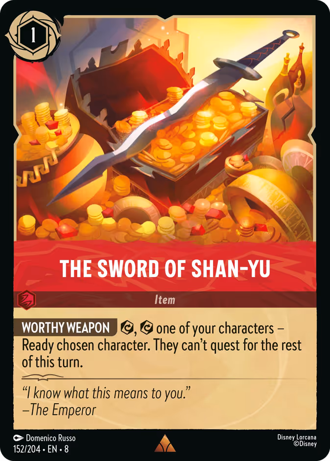 The Sword of Shan-Yu 8-152 Lorcana card