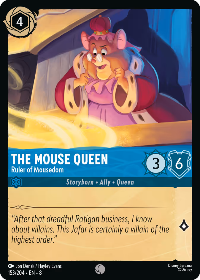 The Mouse Queen - Ruler of Mousedom 8-153 Lorcana card