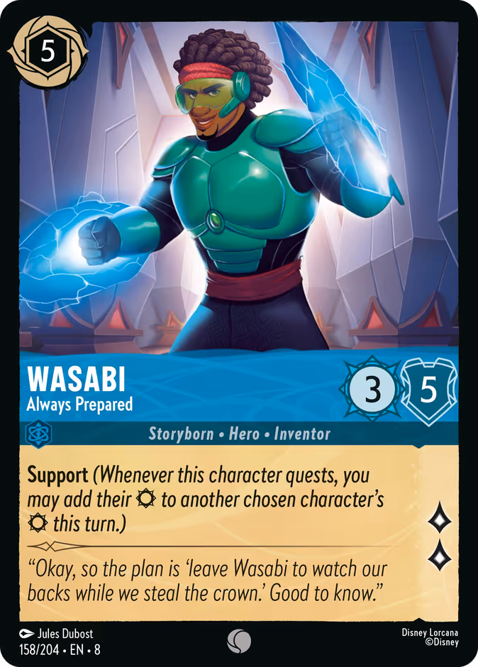 Wasabi - Always Prepared 8-158 Lorcana card