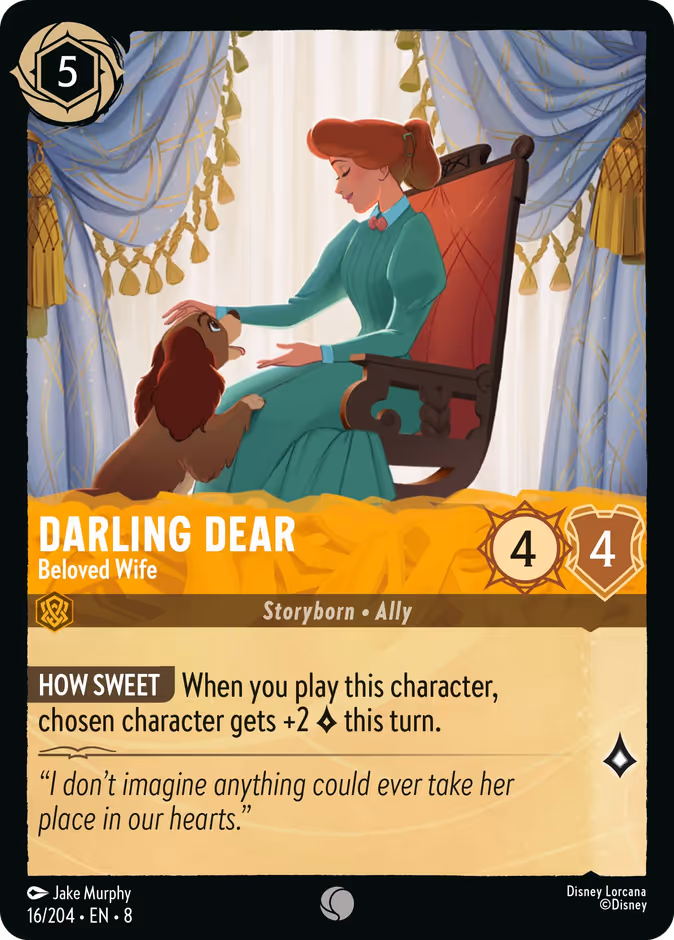 Darling Dear - Beloved Wife 8-16 Lorcana card