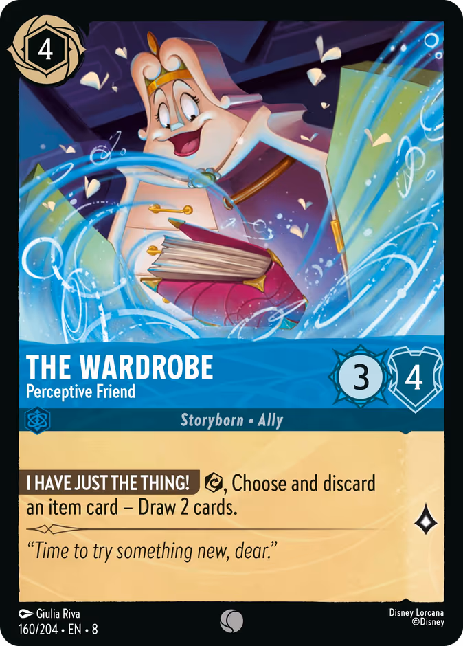 The Wardrobe - Perceptive Friend 8-160 Lorcana card
