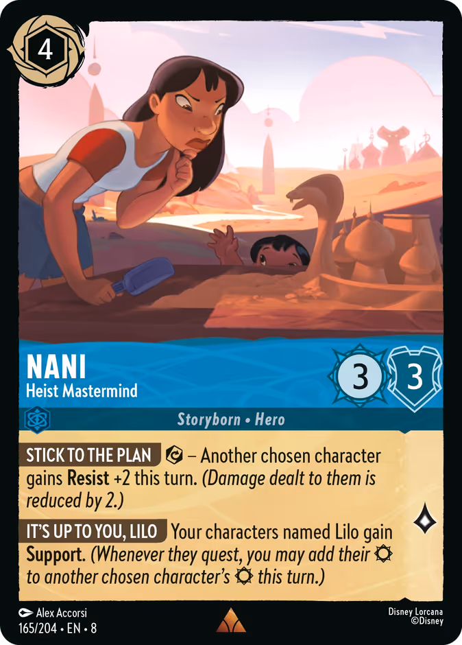 Nani - Heist Mastermind 8-165 Lorcana card