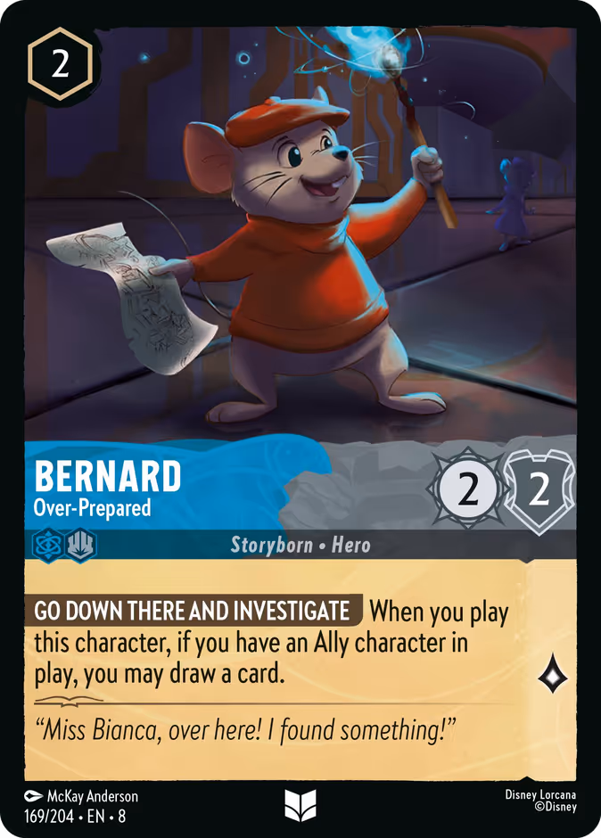 Bernard - Over-Prepared 8-169 Lorcana card