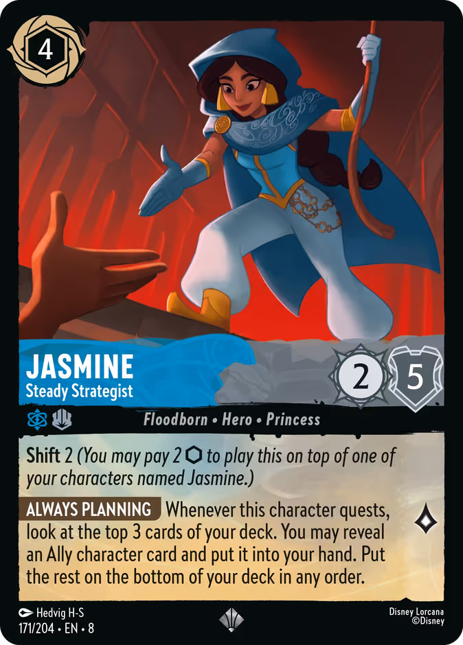 Jasmine - Steady Strategist 8-171 Lorcana card