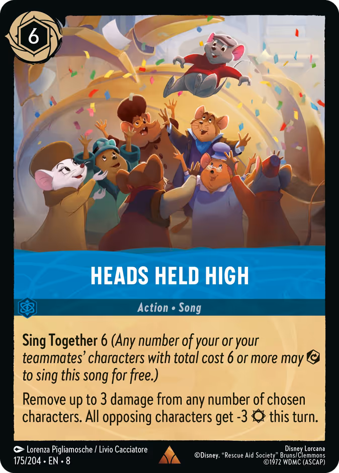 Heads Held High 8-175 Lorcana card