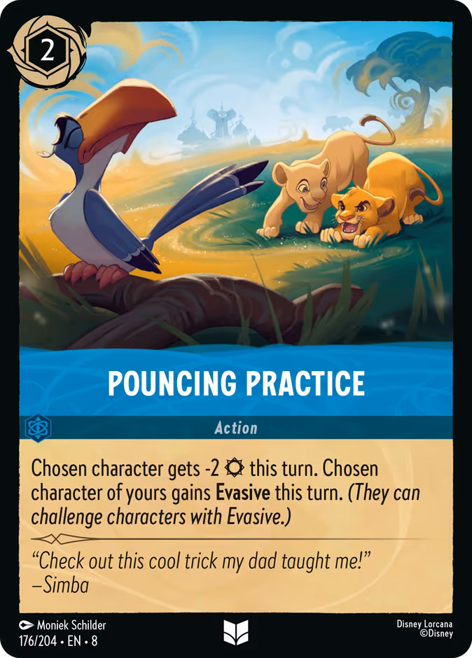 Pouncing Practice 8-176 Lorcana card