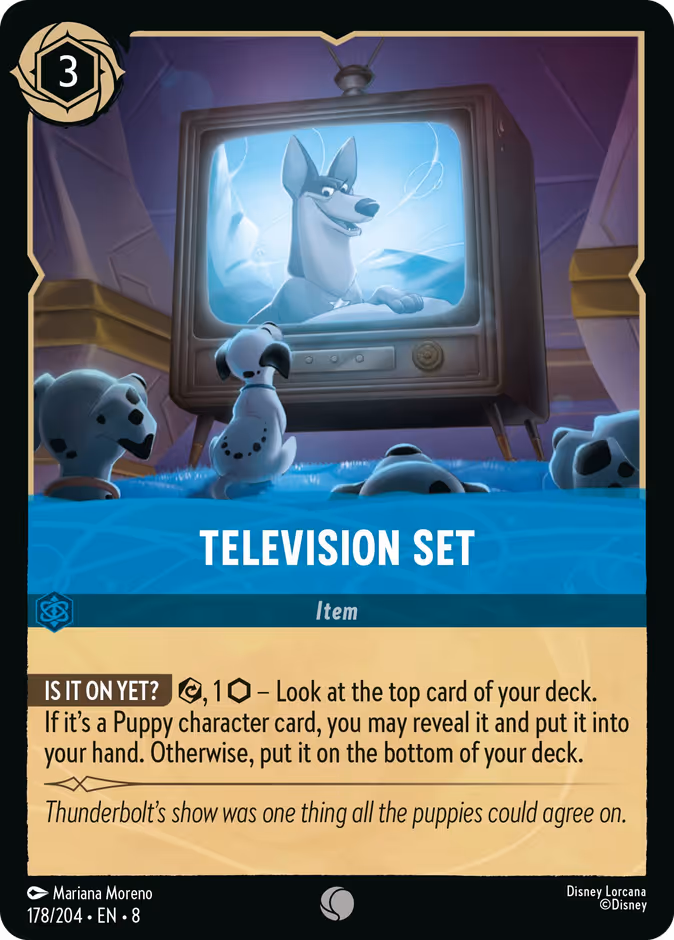 Television Set 8-178 Lorcana card