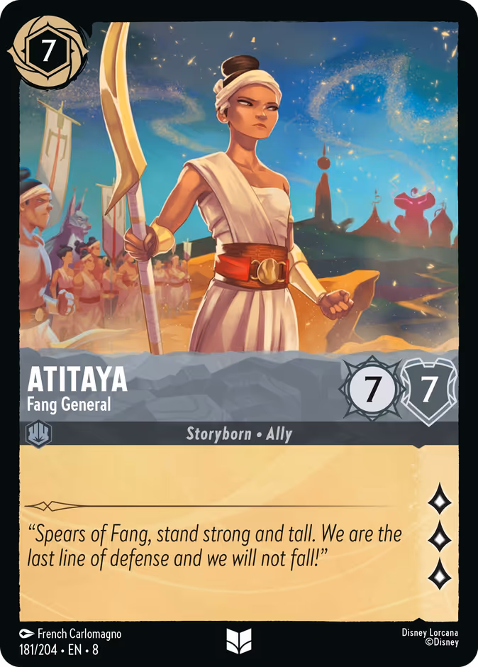 Atitaya - Fang General 8-181 Lorcana card