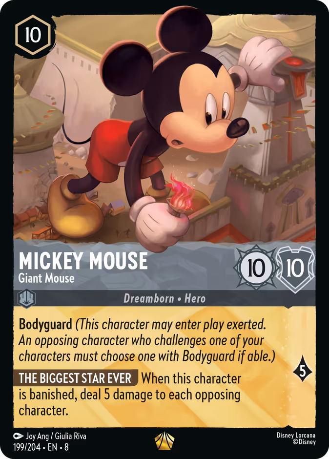Mickey Mouse - Giant Mouse 8-199 Lorcana card