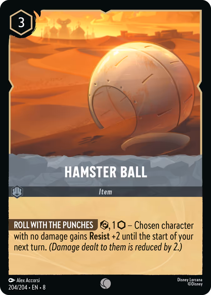 Hamster Ball 8-204 Lorcana card