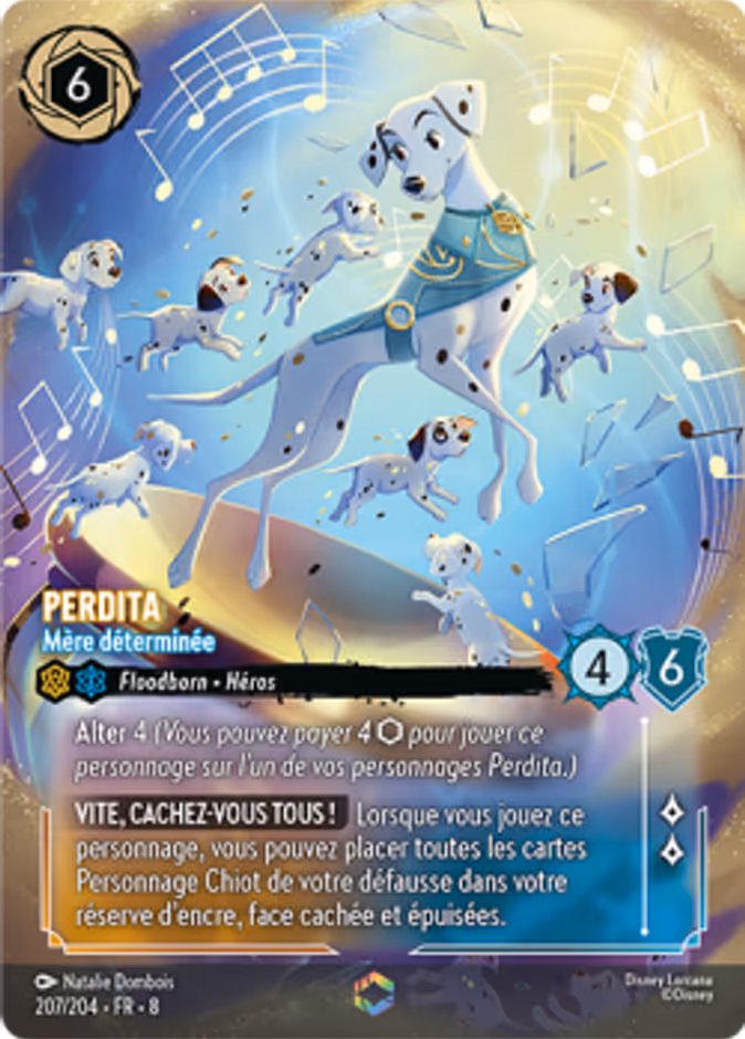 Perdita - Determined Mother 8-207 Lorcana card