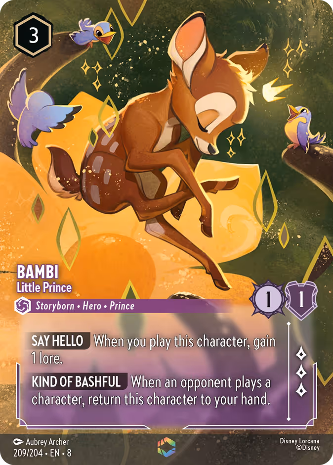 Bambi - Little Prince 8-209 Lorcana card