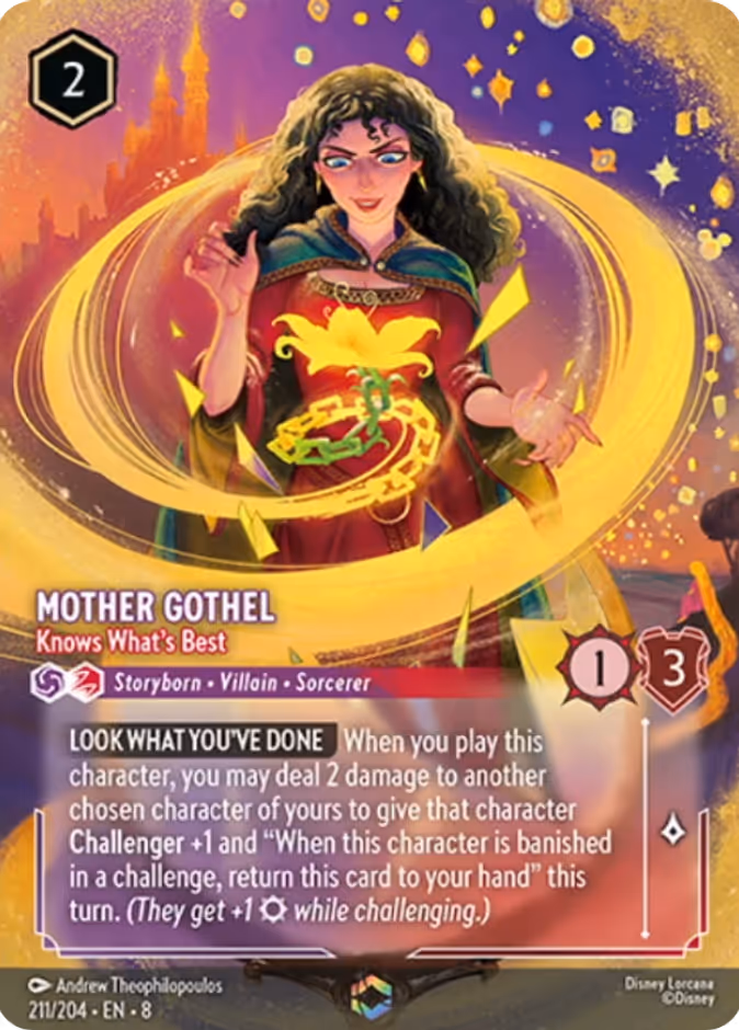 Mother Gothel - Knows What's Best 8-211 Lorcana card