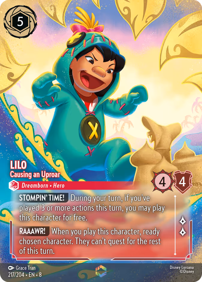 Lilo - Causing an Uproar 8-217 Lorcana card