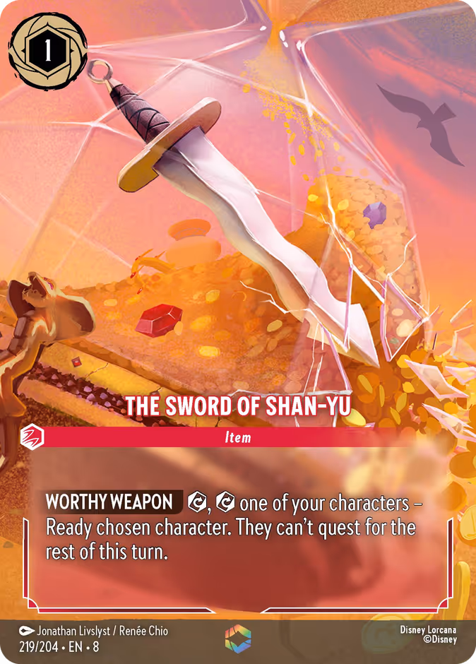 The Sword of Shan-Yu 8-219 Lorcana card
