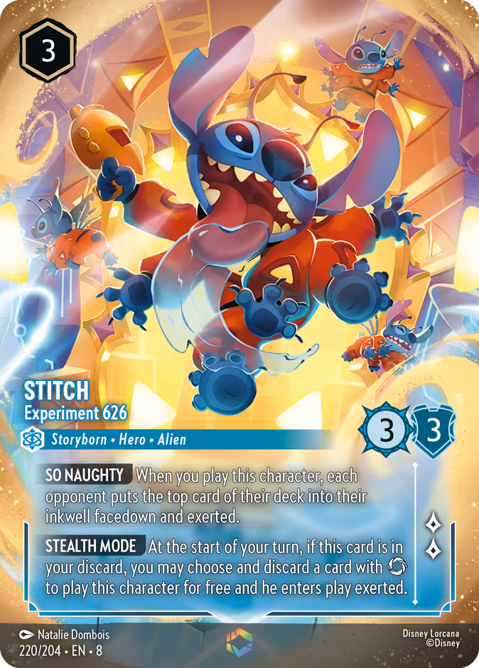 Stitch - Experiment 626 8-220 Lorcana card