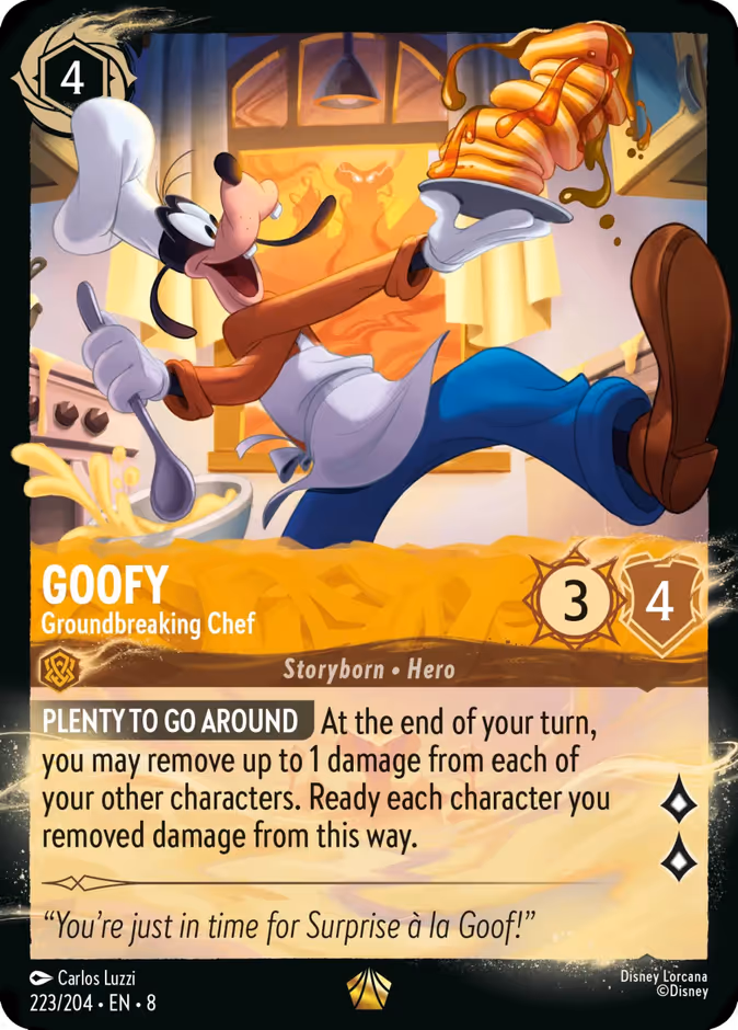 Goofy - Groundbreaking Chef 8-223 Lorcana card