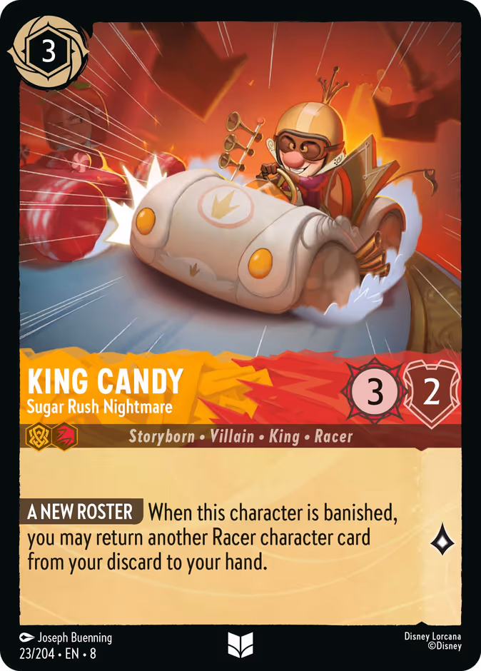 King Candy - Sugar Rush Nightmare 8-23 Lorcana card