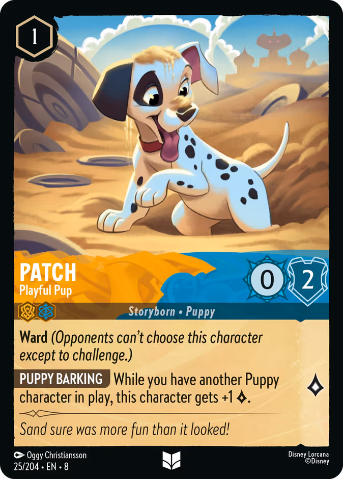 Patch - Playful Pup 8-25 Lorcana card