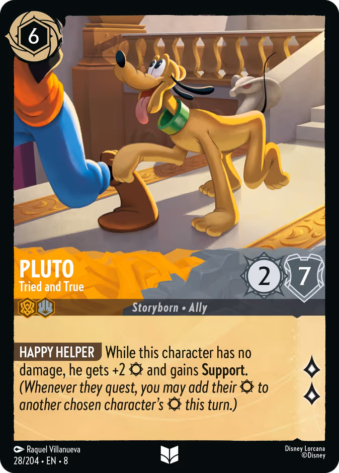 Pluto - Tried and True 8-28 Lorcana card