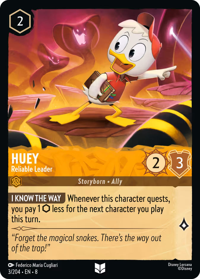Huey - Reliable Leader 8-3 Lorcana card