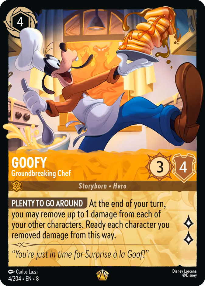 Goofy - Groundbreaking Chef 8-4 Lorcana card