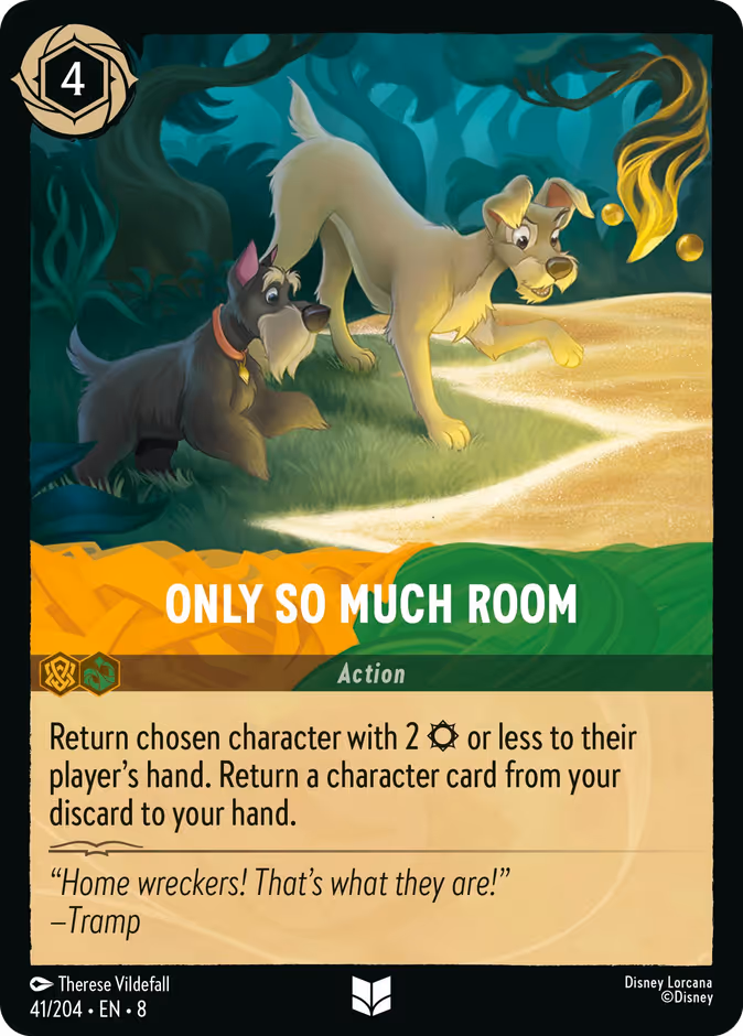 Only So Much Room 8-41 Lorcana card