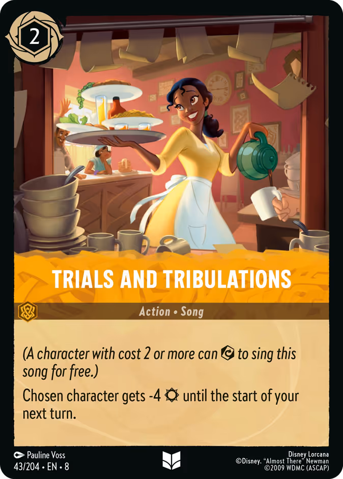 Trials and Tribulations 8-43 Lorcana card