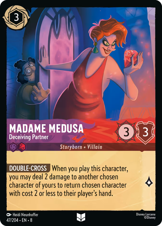 Madame Medusa - Deceiving Partner 8-47 Lorcana card