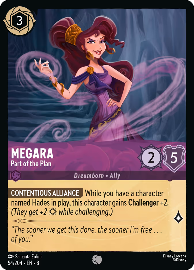 Megara - Part of the Plan 8-54 Lorcana card