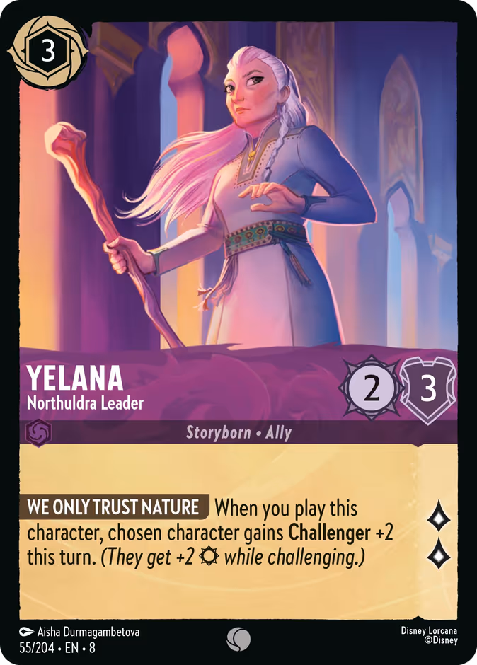 Yelana - Northuldra Leader 8-55 Lorcana card