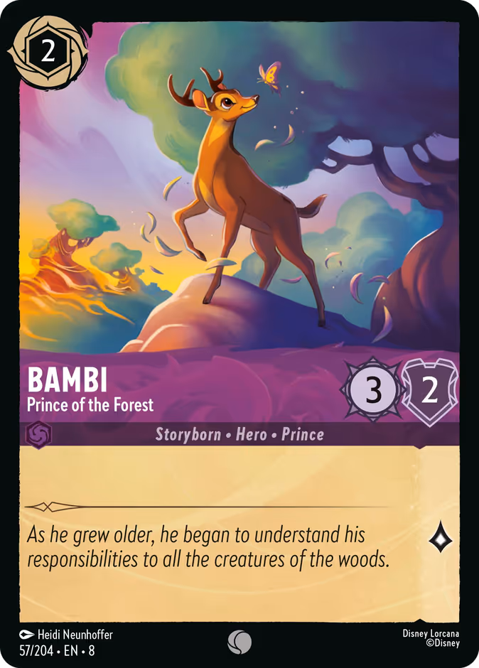 Bambi - Prince of the Forest 8-57 Lorcana card