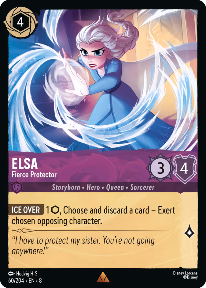 Elsa - Fierce Protector 8-60 Lorcana card