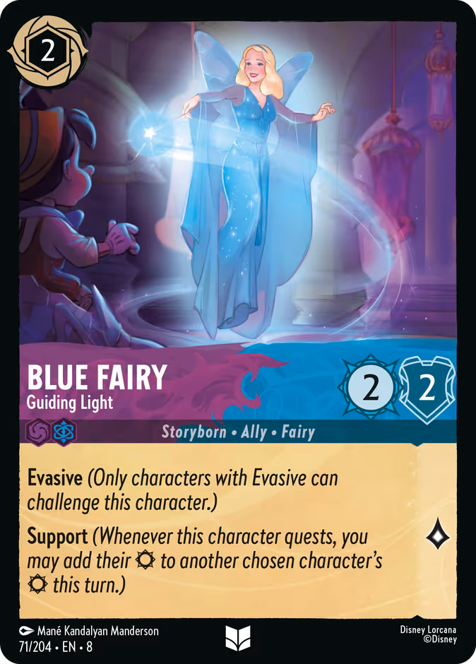 Blue Fairy - Guiding Light 8-71 Lorcana card