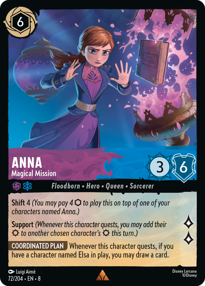 Anna - Magical Mission 8-72 Lorcana card