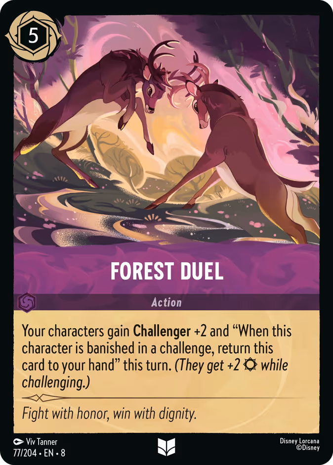 Forest Duel 8-77 Lorcana card