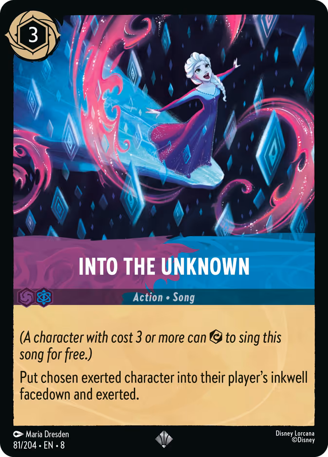 Into the Unknown 8-81 Lorcana card