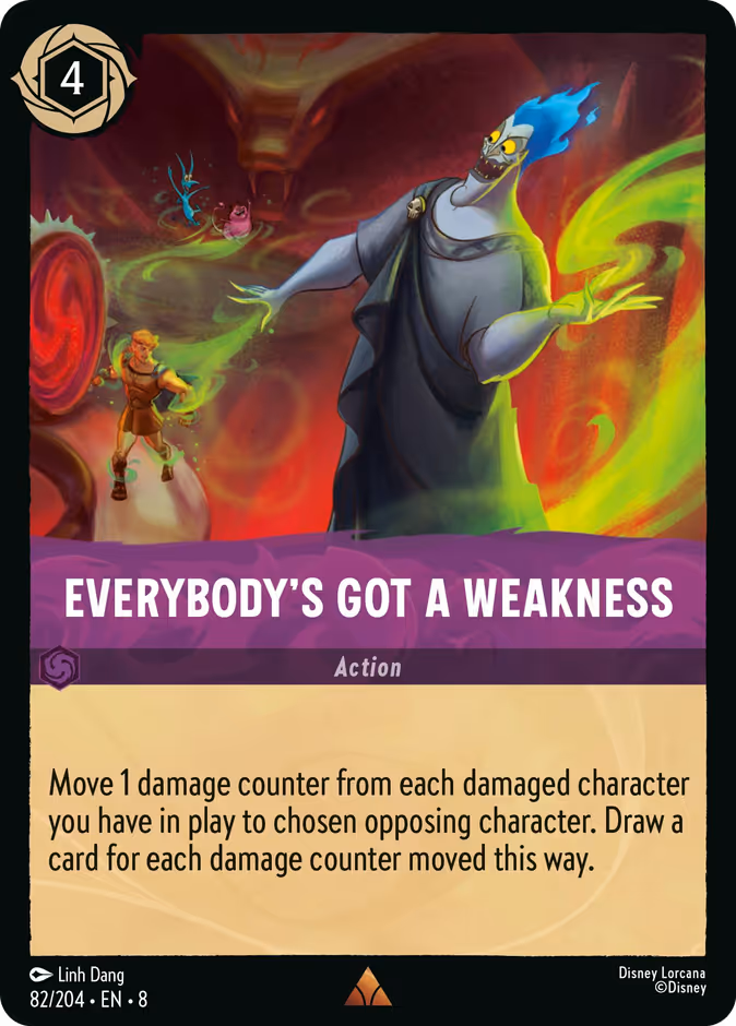 Everybody's Got a Weakness 8-82 Lorcana card
