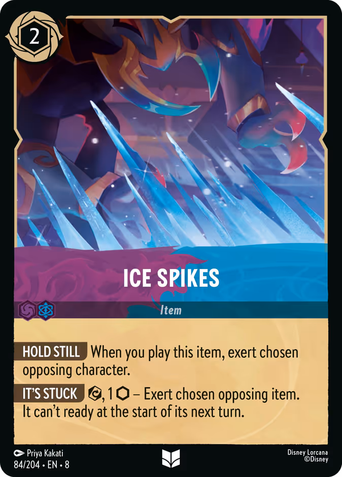 Ice Spikes 8-84 Lorcana card