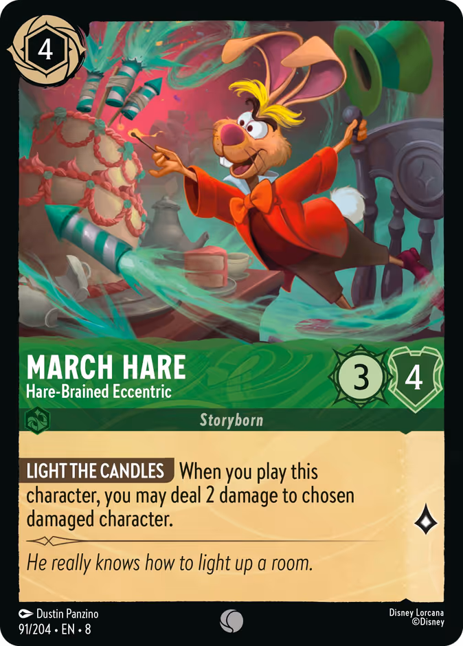 March Hare - Hare-Brained Eccentric 8-91 Lorcana card