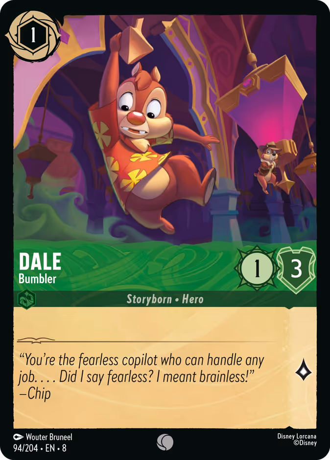 Dale - Bumbler 8-94 Lorcana card
